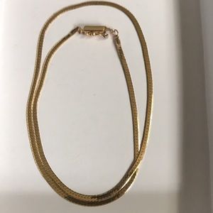 Solid 14K Yellow Gold Herringbone Chain Necklace. No kink’s, or bends! New!